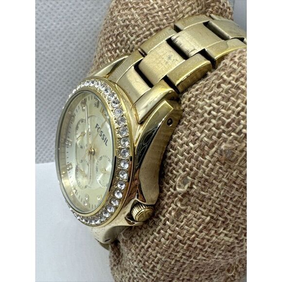 Fossil Riley ES3203 Womens Stainless Steel Analog Dial Quartz Wrist Watch AEA392 - Picture 2 of 11